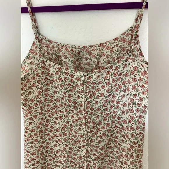 Fashion Bug green Floral Dress Size 8 - Picture 5 of 5